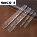 Modèle bracelet montre en cuir acrylique transparent – Couleur MEN-C20-18-1SET