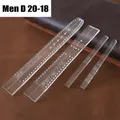 Modèle bracelet montre en cuir acrylique transparent – Couleur MEN-D20-18-1SET