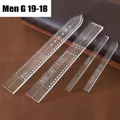 Modèle bracelet montre en cuir acrylique transparent – Couleur MEN-G19-18-1SET