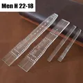 Modèle bracelet montre en cuir acrylique transparent – Couleur MEN-H22-18-1SET