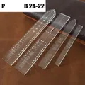 Modèle bracelet montre en cuir acrylique transparent – Couleur STRAP-P-B24-22-1SET