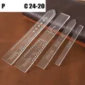 Modèle bracelet montre en cuir acrylique transparent – Couleur STRAP-P-C24-20-1SET