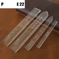 Modèle bracelet montre en cuir acrylique transparent – Couleur STRAP-P-E22-1SET