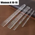 Modèle bracelet montre en cuir acrylique transparent – Couleur WOMEN-A18-16-1SET