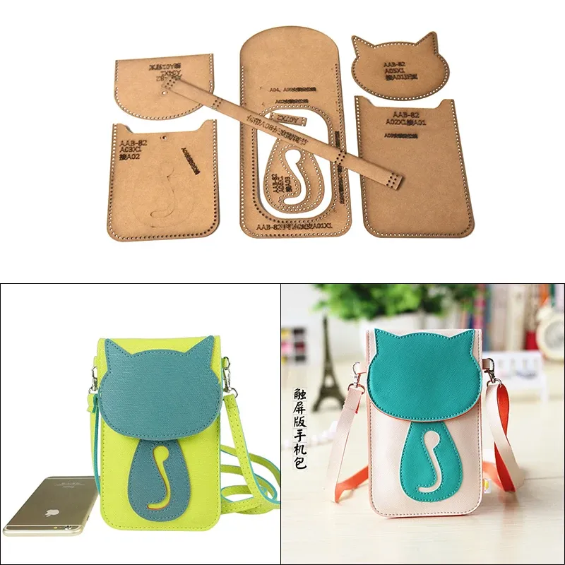 Modèle mini sac téléphone en papier kraft