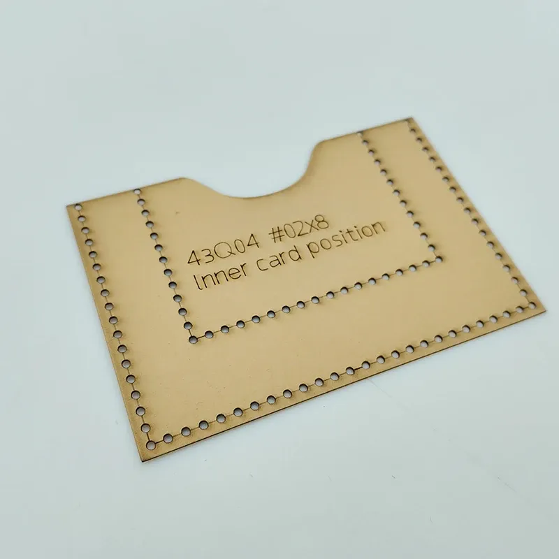 Modèle porte carte visite en papier kraft 4 pièces