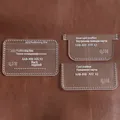 Modèle porte-monnaie femme en cuir acrylique 10 à 4 cm – 4