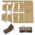Modèle portefeuille court en papier pour artisanat du cuir – 2