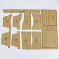 Modèle portefeuille court en papier pour artisanat du cuir – 3