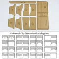 Modèle portefeuille court en papier pour artisanat du cuir – 5
