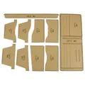 Modèle portefeuille court en papier pour artisanat du cuir – Couleur paper