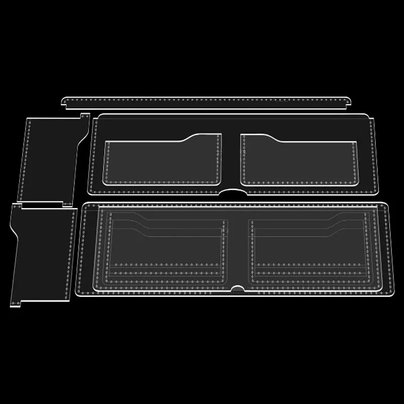Modèle portefeuille court pliable en acrylique 8 pièces