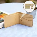 Modèle portefeuille court pliable en papier kraft 7 pièces – 2