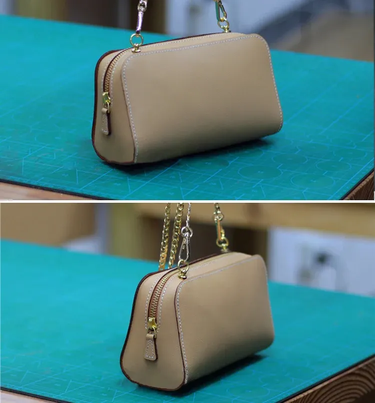 Modèle portefeuille et sac main en cuir acrylique