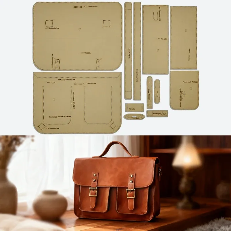 Modèle sac à dos et ordinateur en papier kraft