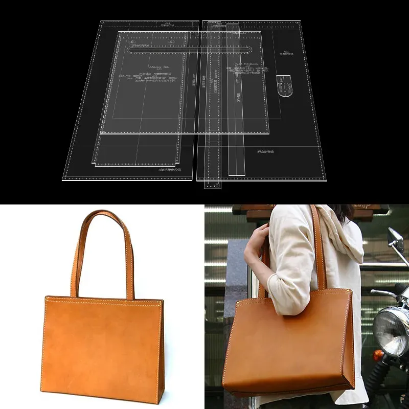 Modèle sac fourre-tout femme en cuir acrylique