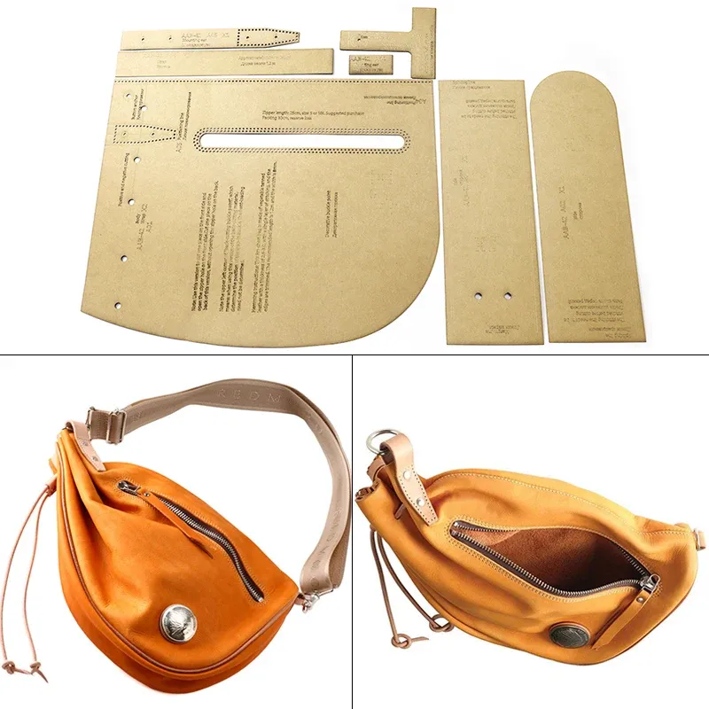 Modèle sac poitrine et bandoulière en cuir 28 à 36 cm