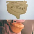 Modèle sac poitrine et bandoulière en papier – 1