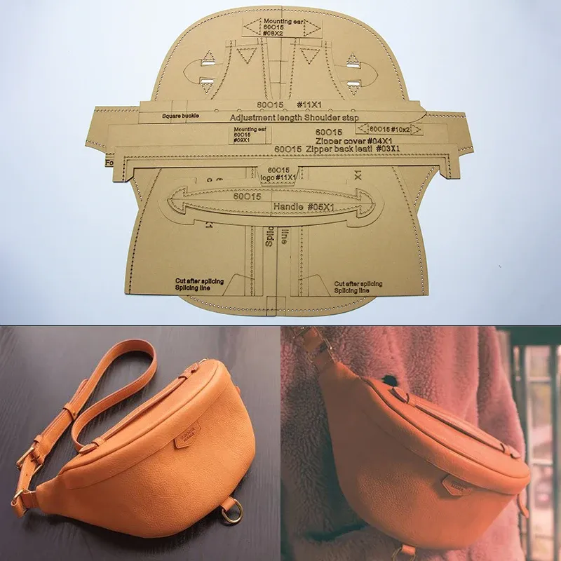Modèle sac poitrine et bandoulière en papier