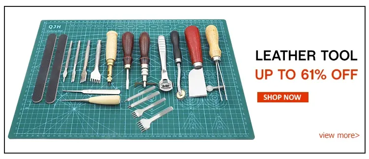 Modèle sac rangement en cuir papier kraft 16 cm