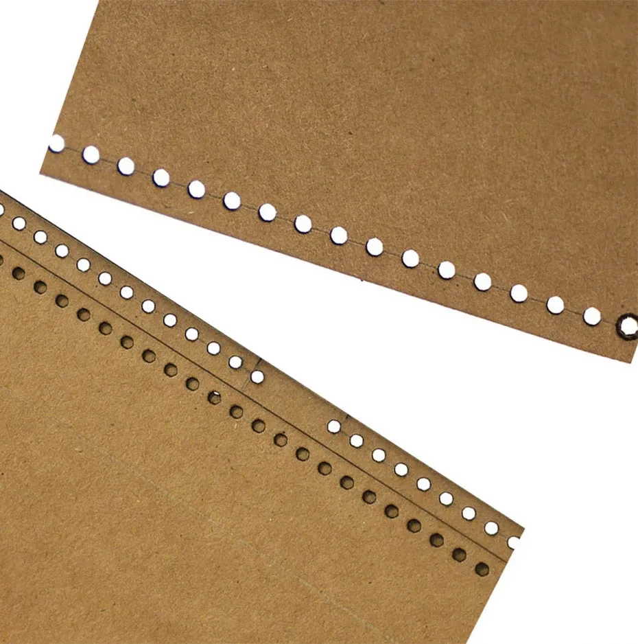 Modèle sac rangement en cuir papier kraft 16 cm