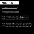 Moule acrylique pour bracelet de montre en cuir hommes et femmes – Couleur STRAP-M-F18-1SET