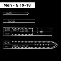 Moule acrylique pour bracelet de montre en cuir hommes et femmes – Couleur STRAP-M-G19-18-1SET