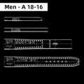 Moule acrylique pour bracelet de montre en cuir hommes et femmes – Couleur STRAP-M-A18-16-1SET