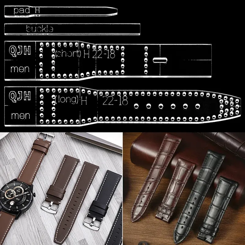 Moule acrylique pour bracelet de montre en cuir hommes et femmes