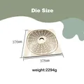 Moule découpe cuir sac rond ajouré – 6