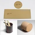 Moule en papier pour pot à stylo créatif en cuir fait main – 1