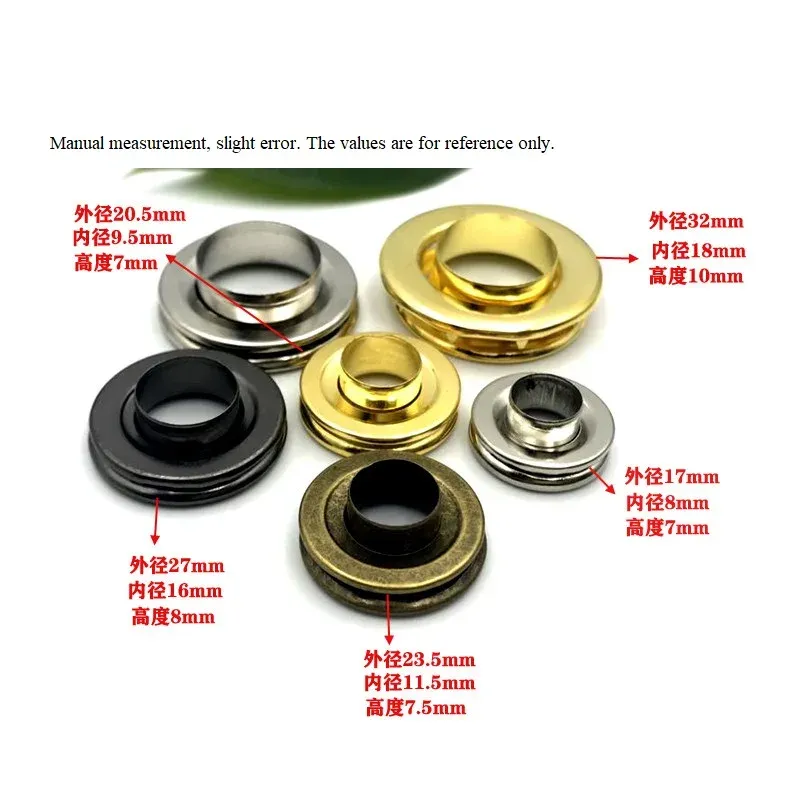 Œillets à riveter 8 à 18 mm pour maroquinerie