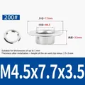 Œillets et rivets creux inox M4,5 à M17 – Color M4.5x7.7x3.5 (500set