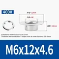 Œillets et rivets creux inox M4,5 à M17 – Color M6x12x4.6mm (500set)