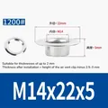 Œillets et rivets creux inox M4,5 à M7 – Color M14x22x5 (100set)