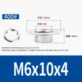 Œillets et rivets creux inox M4,5 à M7 – Color M6x10x4 (500set)