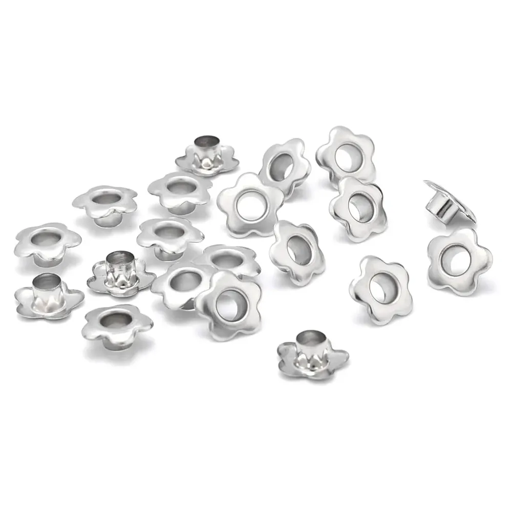 Œillets floraux métal 5 mm pour maroquinerie