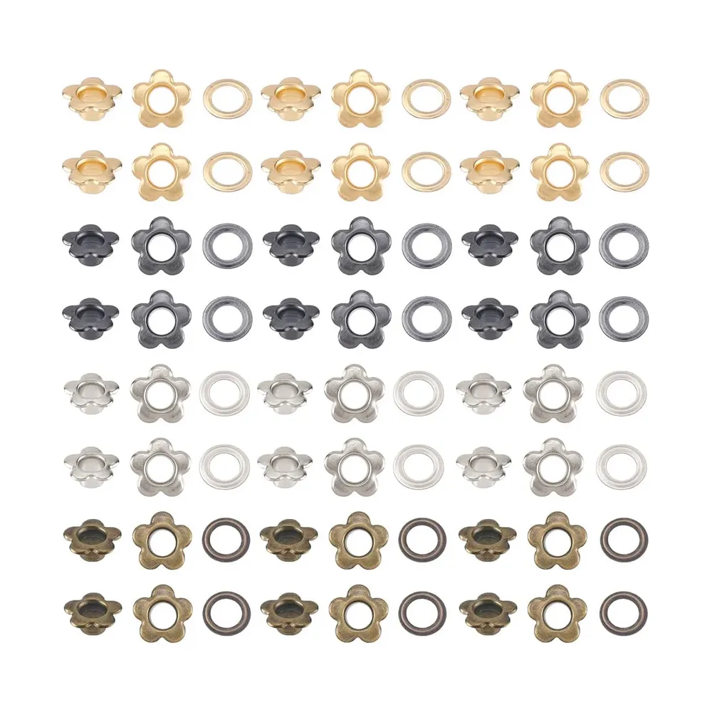 Œillets floraux métal 5 mm pour maroquinerie
