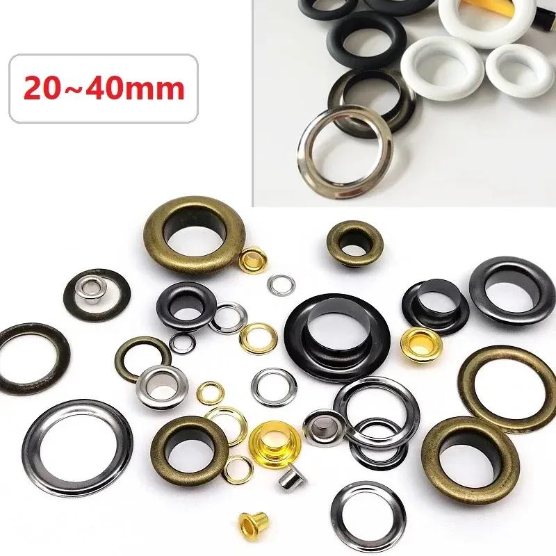 Œillets métalliques 20 à 40 mm pour maroquinerie