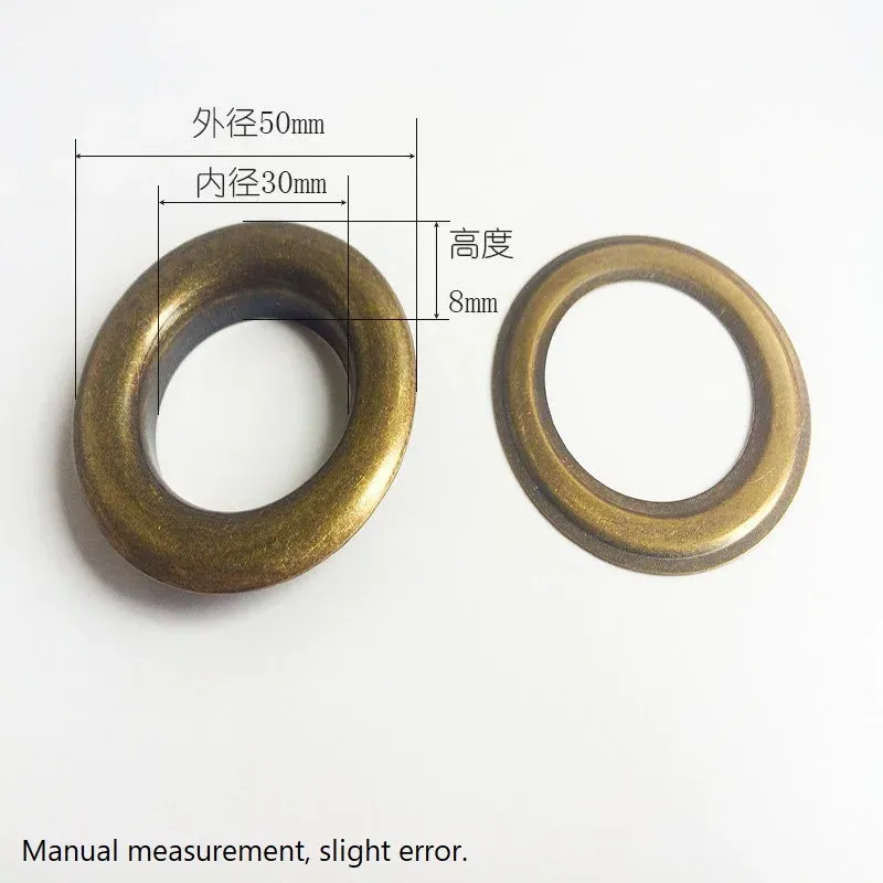 Œillets métalliques 20 à 40 mm pour maroquinerie