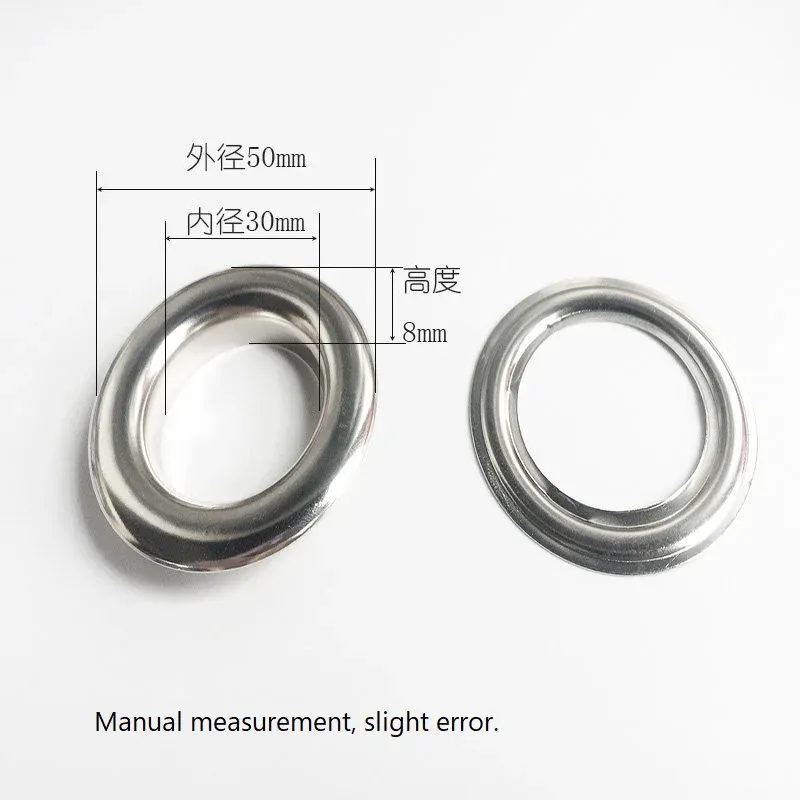 Œillets métalliques 20 à 40 mm pour maroquinerie