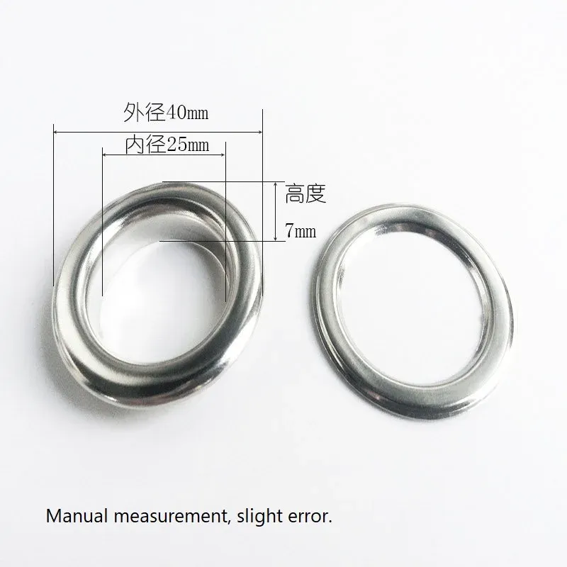 Œillets métalliques 20 à 40 mm pour maroquinerie