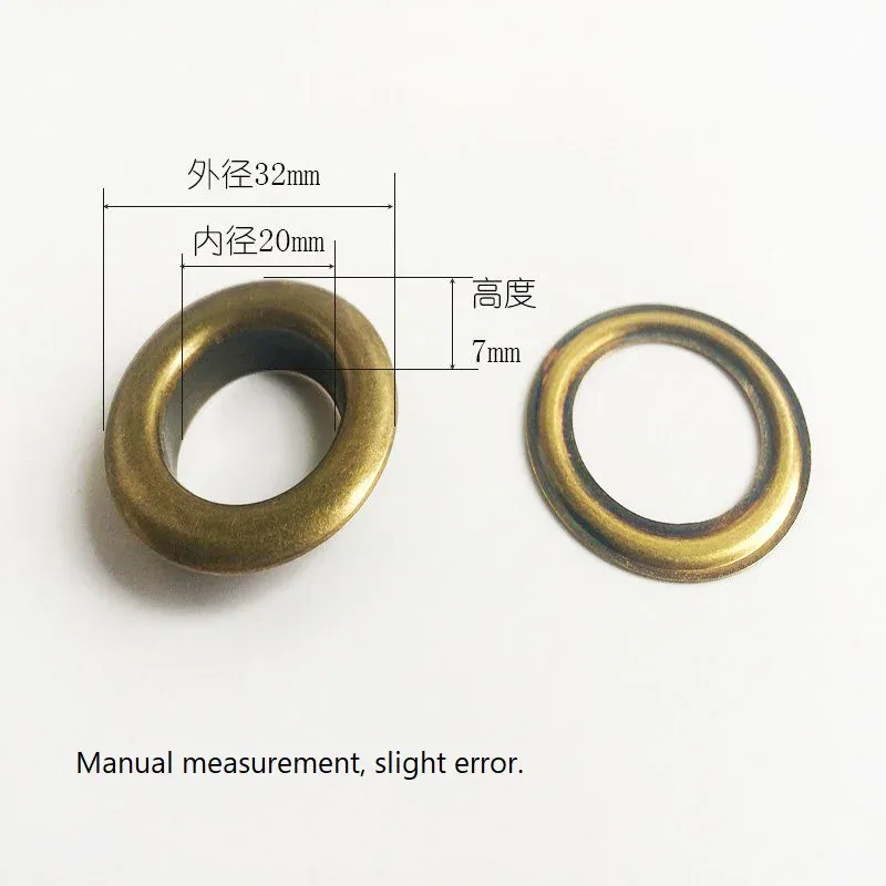 Œillets métalliques 20 à 40 mm pour maroquinerie