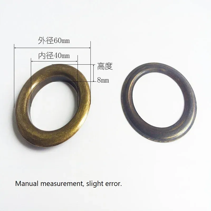 Œillets métalliques 20 à 40 mm pour maroquinerie