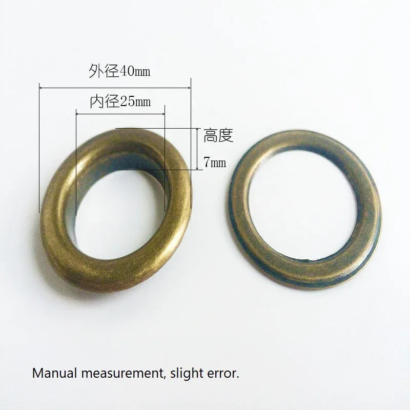 Œillets métalliques 20 à 40 mm pour maroquinerie
