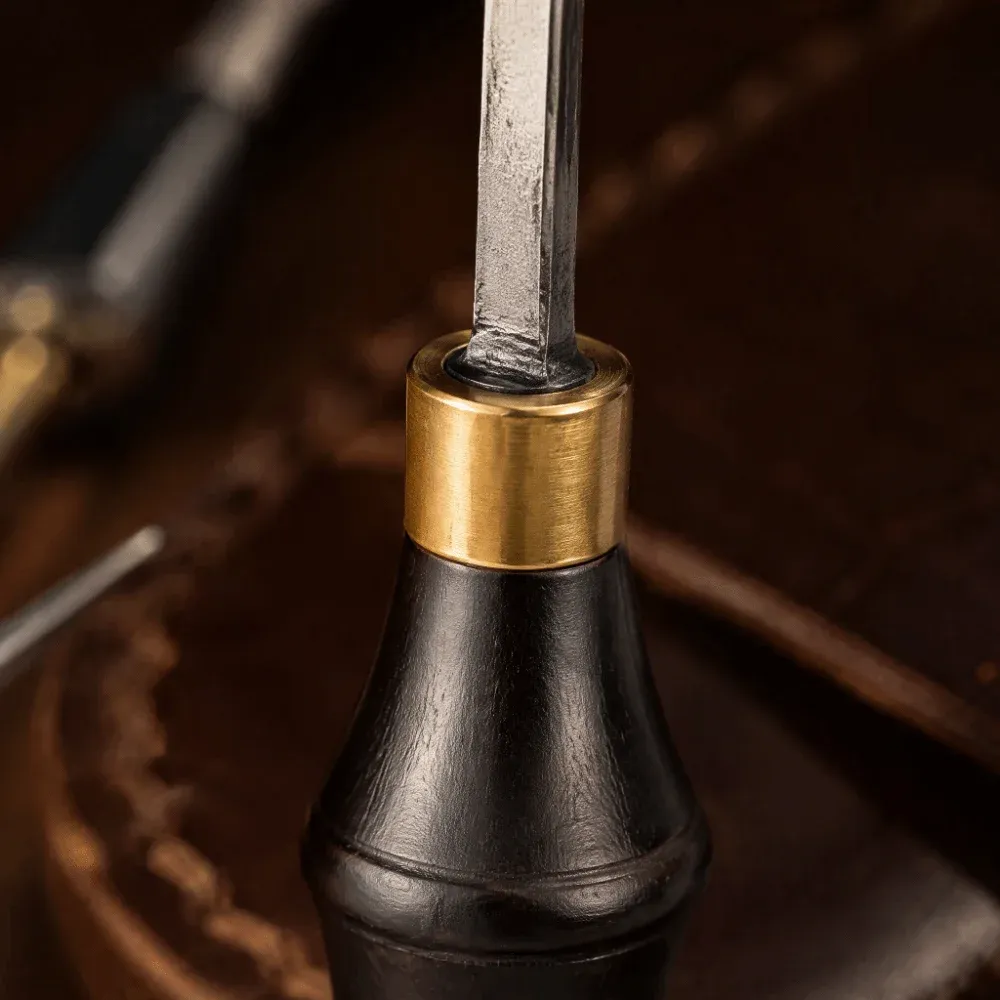 Outil à rainurer le cuir 0,6 à 1,3 mm acier carbone
