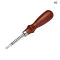 Outil chanfreinage bord cuir manche bois 0,8 à 1,5 mm – Couleur Gris clair (A2)