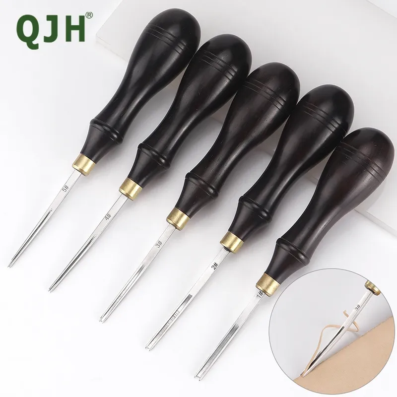 Outil chanfreinage bord cuir skiver français