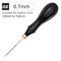 Outil chanfreinage bord cuir skiver français – Couleur A-N4-07mm-1Pcs