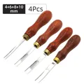 Outil chanfreinage bord cuir skiver français – Couleur C-4Pcs-1Set